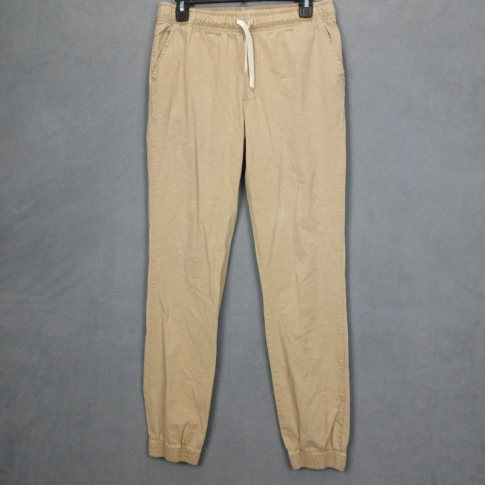 The‎ Children's Place Joggers Pants Boys 18 Yellow Tan Performance Tapered Leg